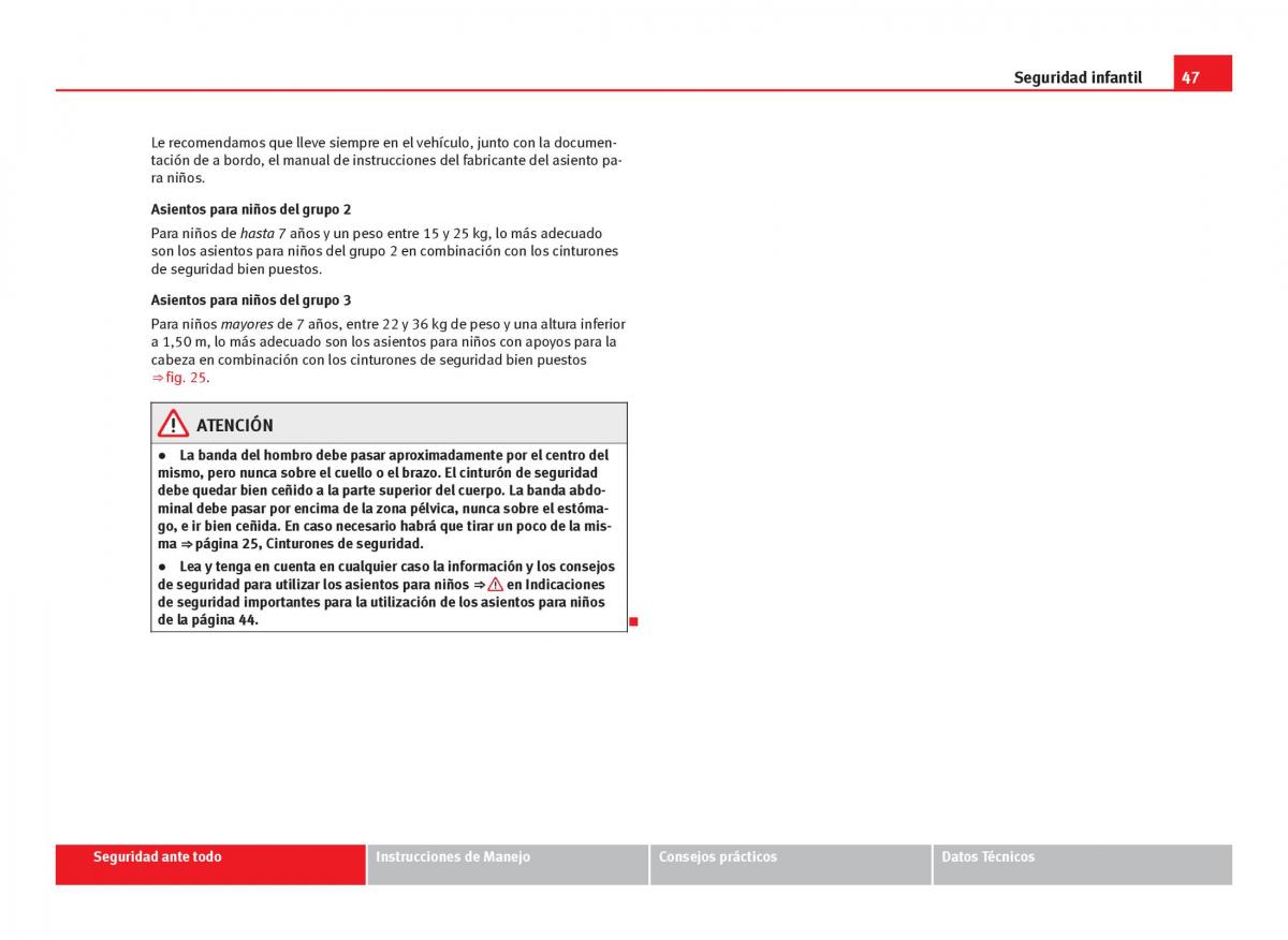 Seat Ibiza IV 4 manual del propietario / page 49