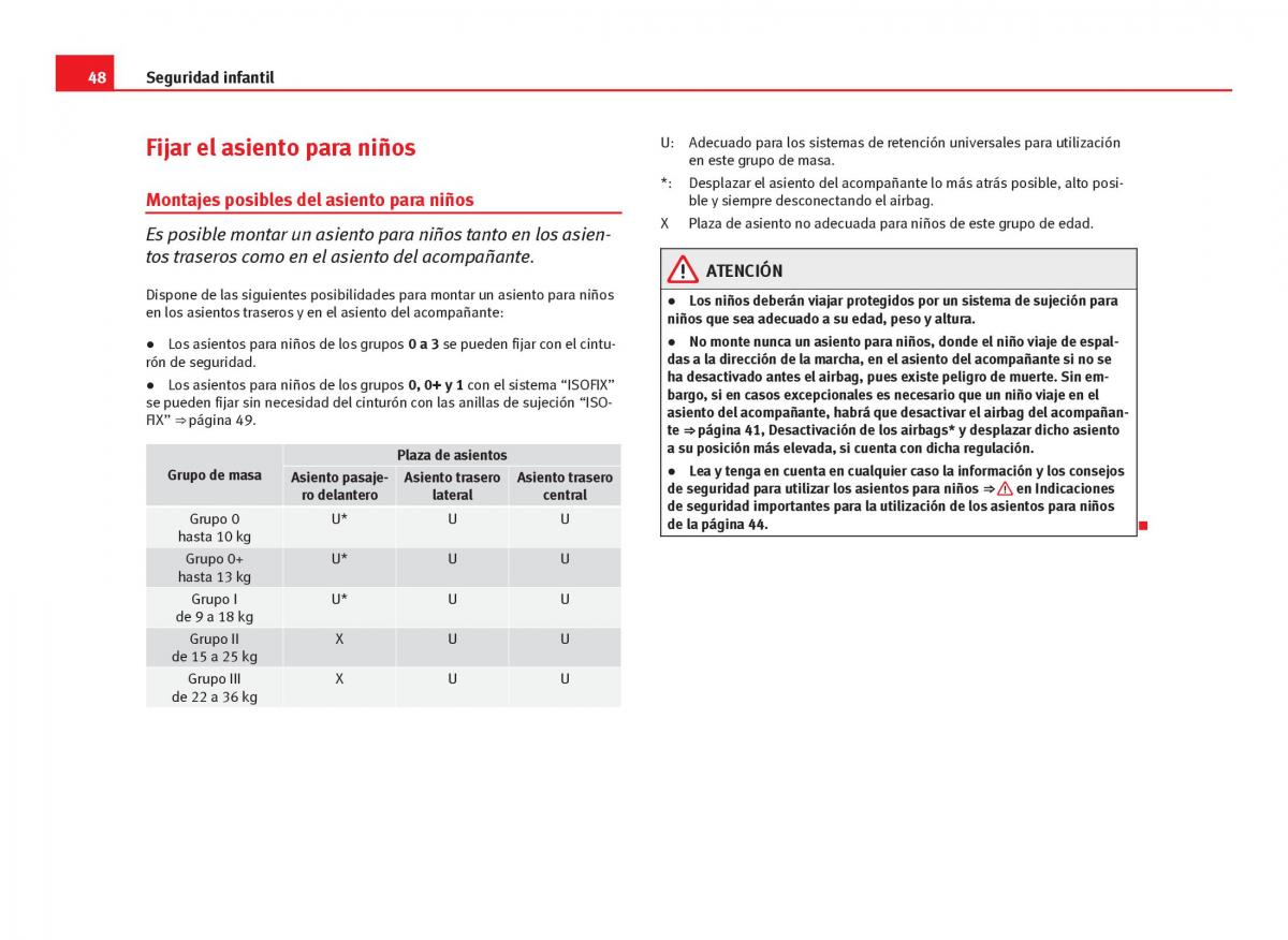 Seat Ibiza IV 4 manual del propietario / page 50