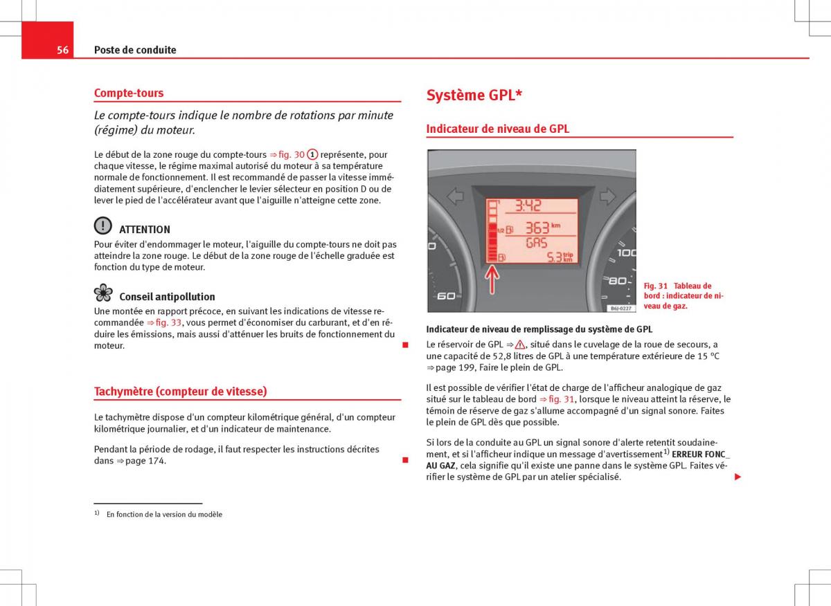 Seat Ibiza IV 4 manuel du proprietaire / page 58