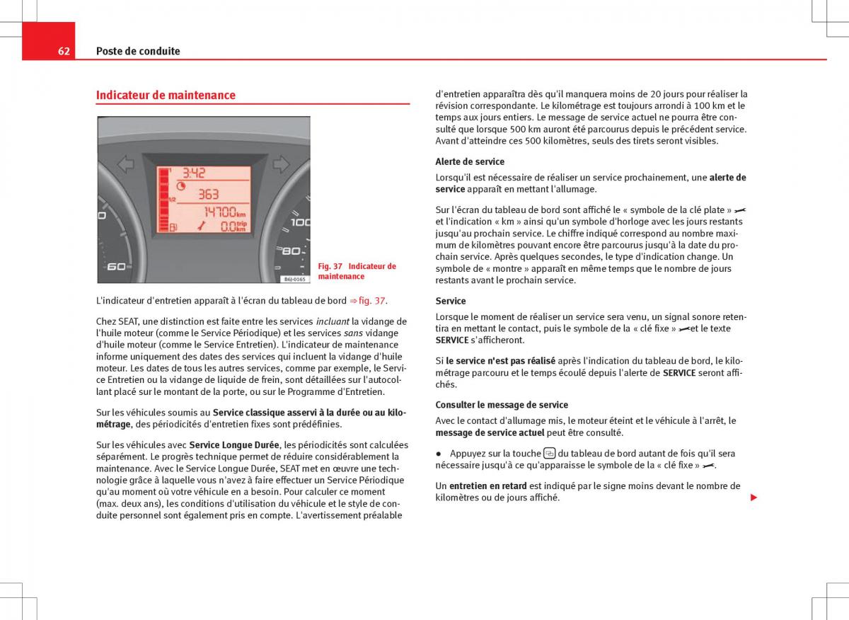 Seat Ibiza IV 4 manuel du proprietaire / page 64