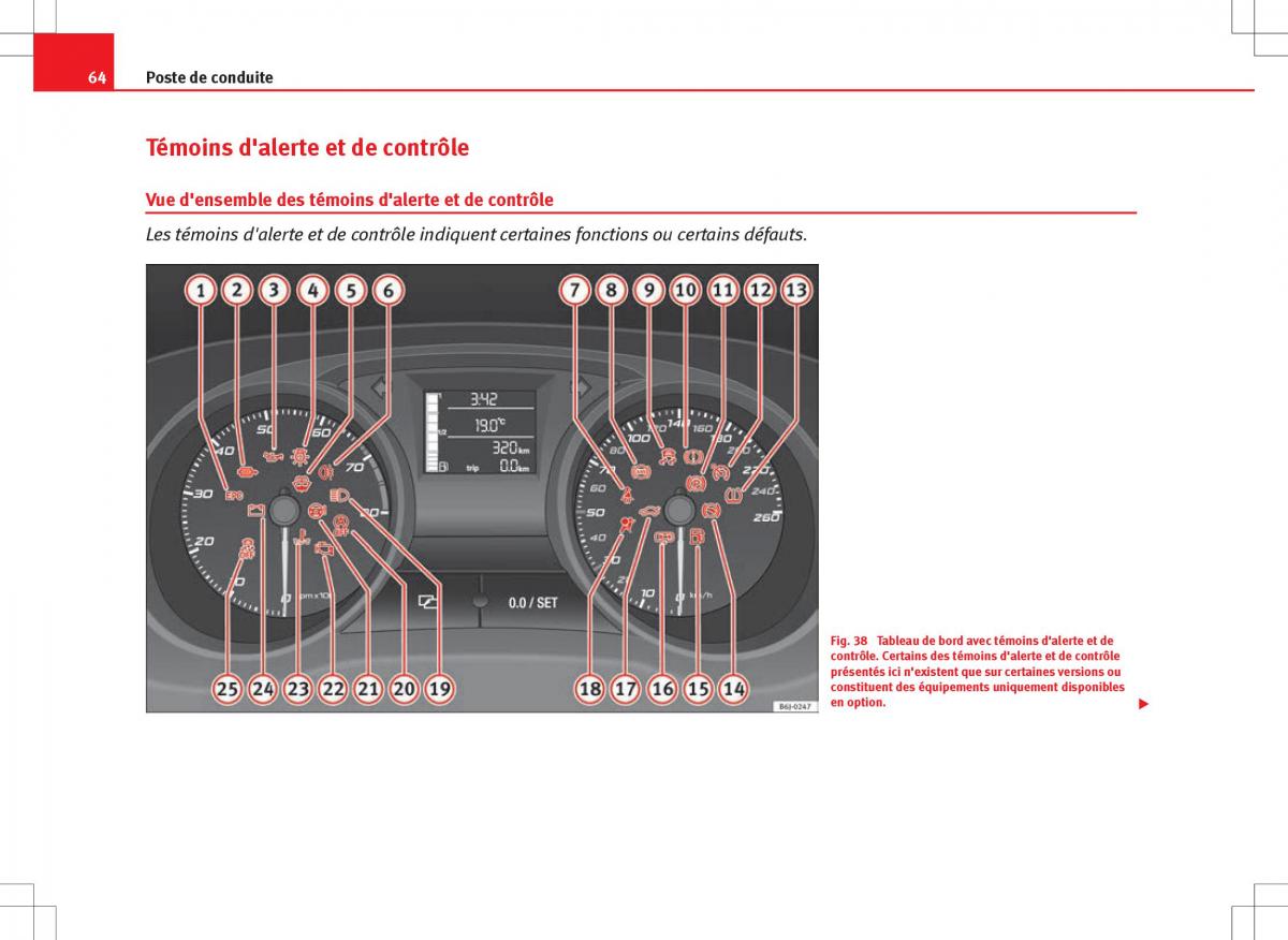 Seat Ibiza IV 4 manuel du proprietaire / page 66