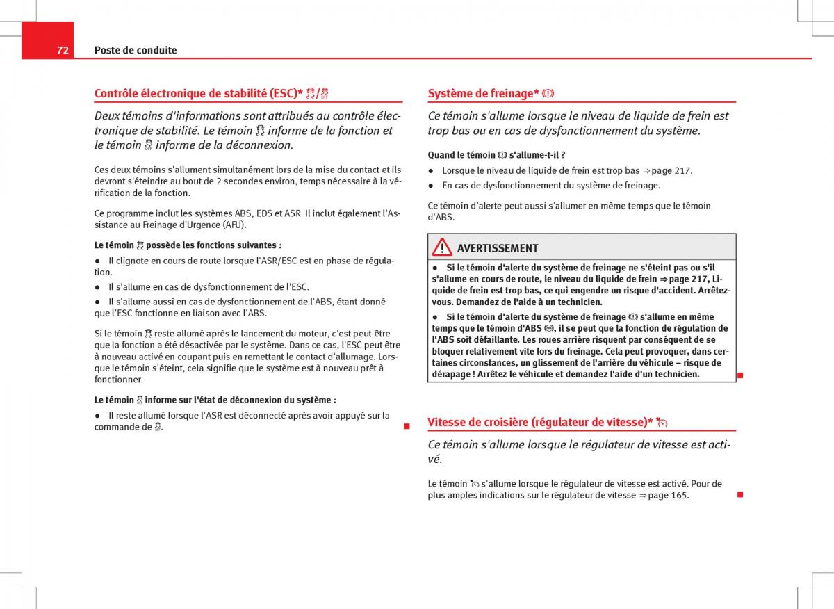 Seat Ibiza IV 4 manuel du proprietaire / page 74