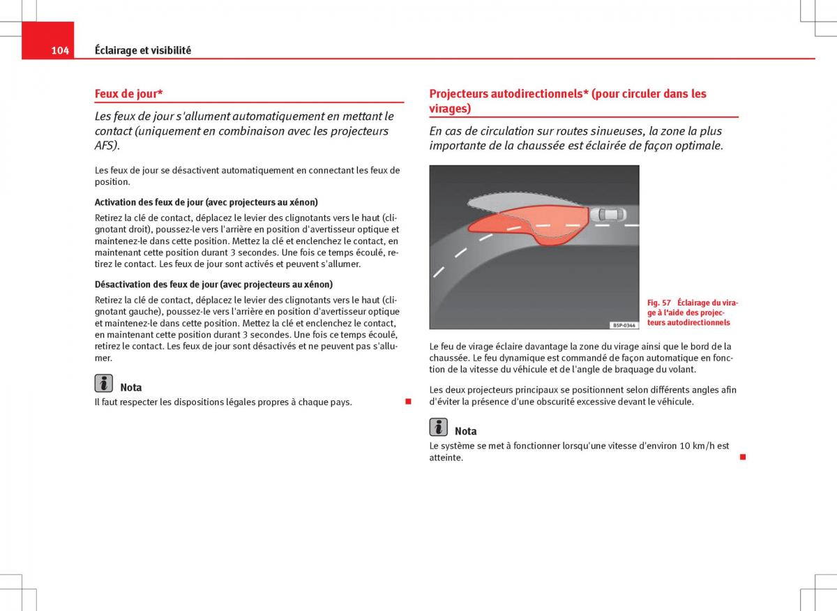 Seat Ibiza IV 4 manuel du proprietaire / page 106