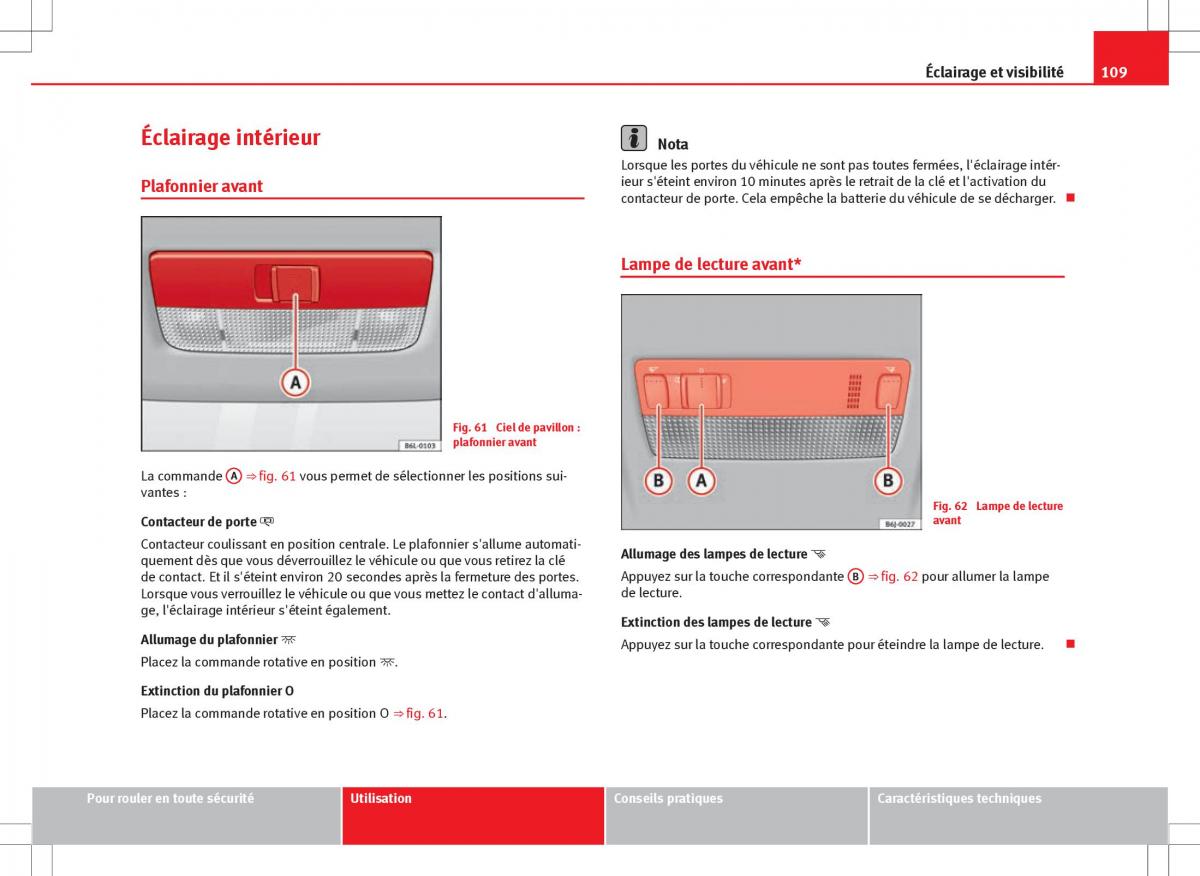 Seat Ibiza IV 4 manuel du proprietaire / page 111