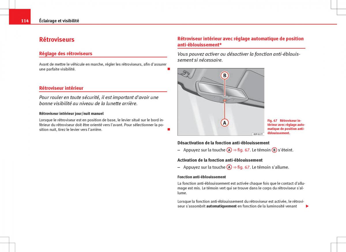 Seat Ibiza IV 4 manuel du proprietaire / page 116