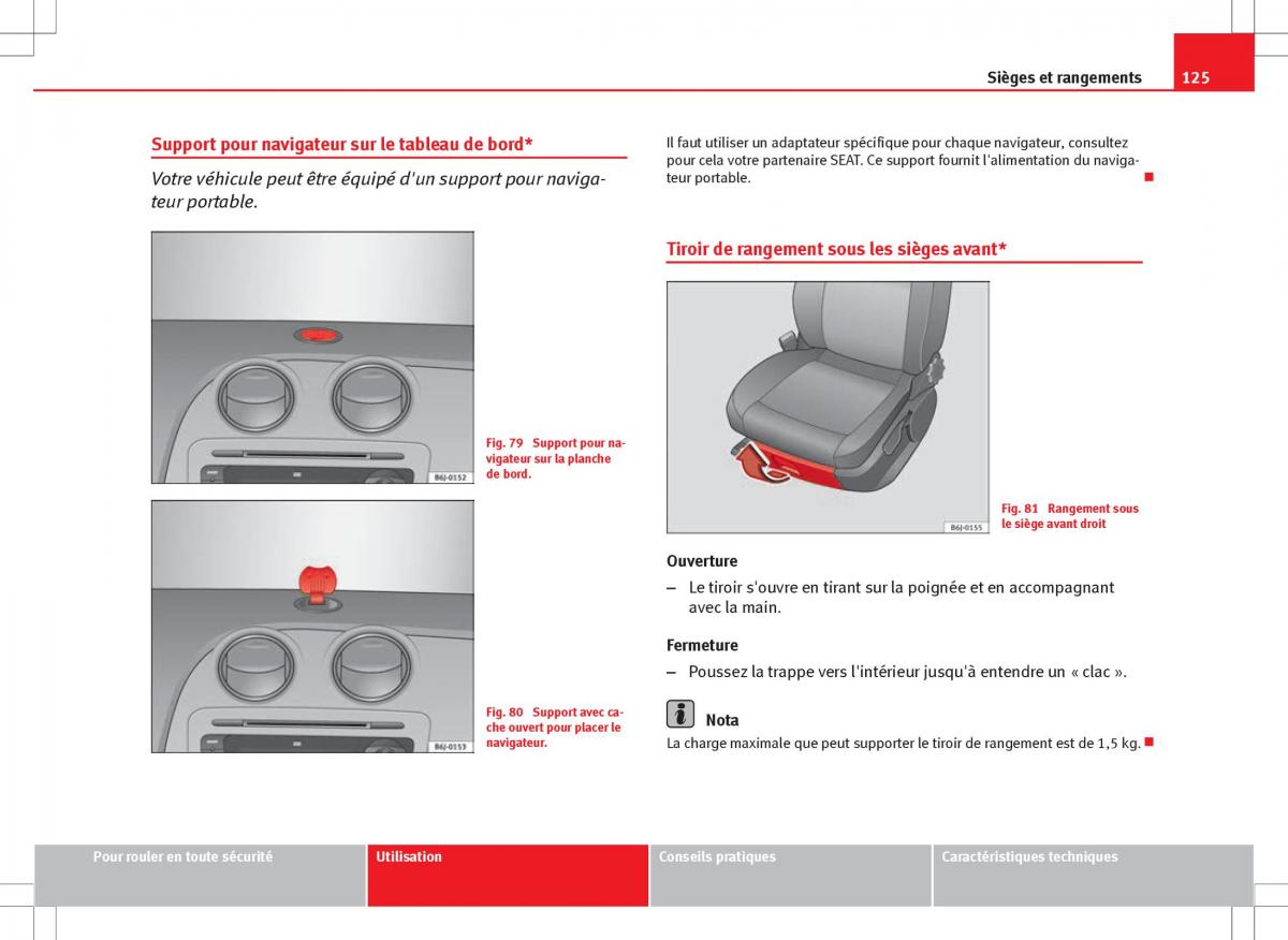 Seat Ibiza IV 4 manuel du proprietaire / page 127