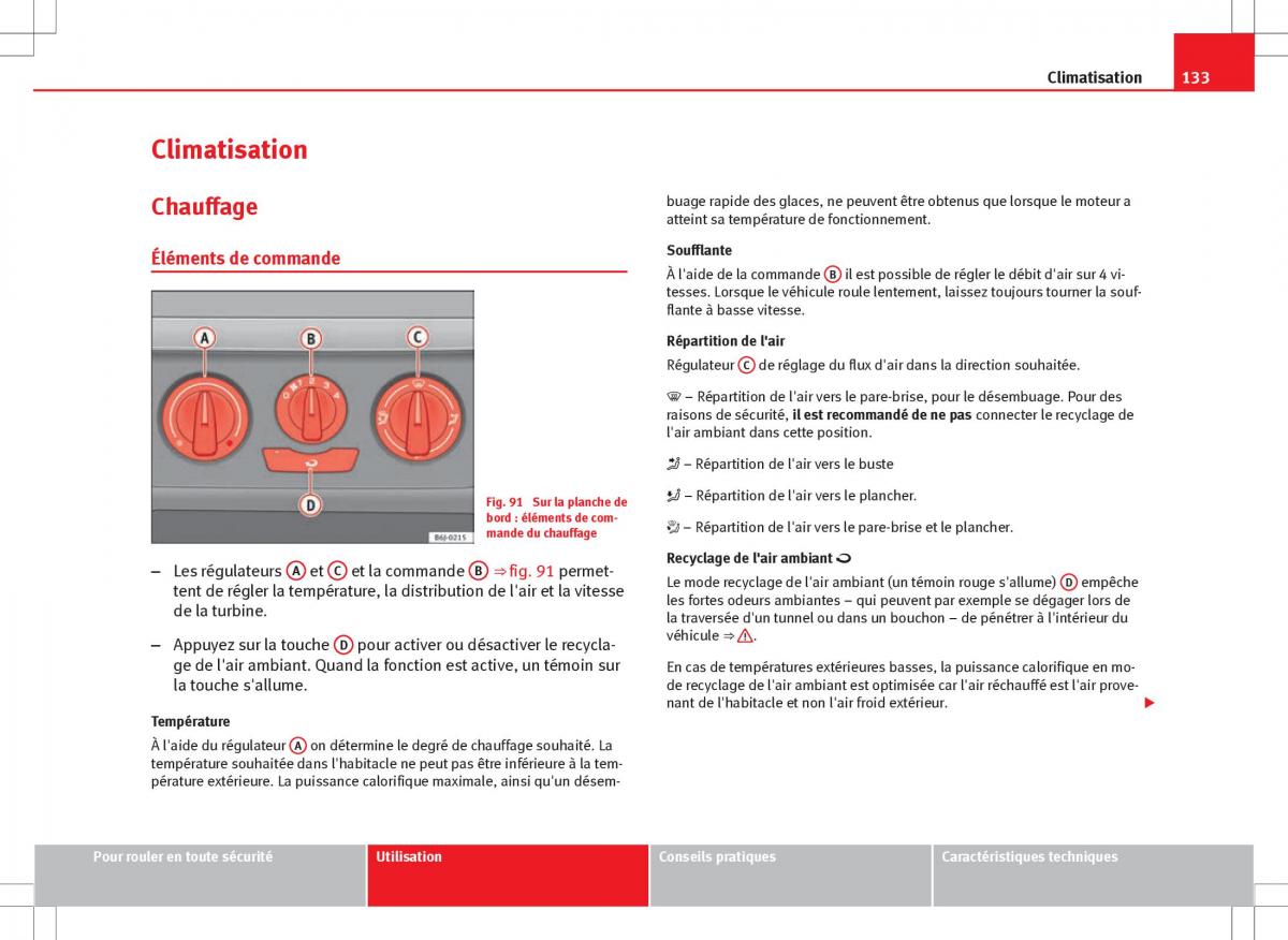 Seat Ibiza IV 4 manuel du proprietaire / page 135