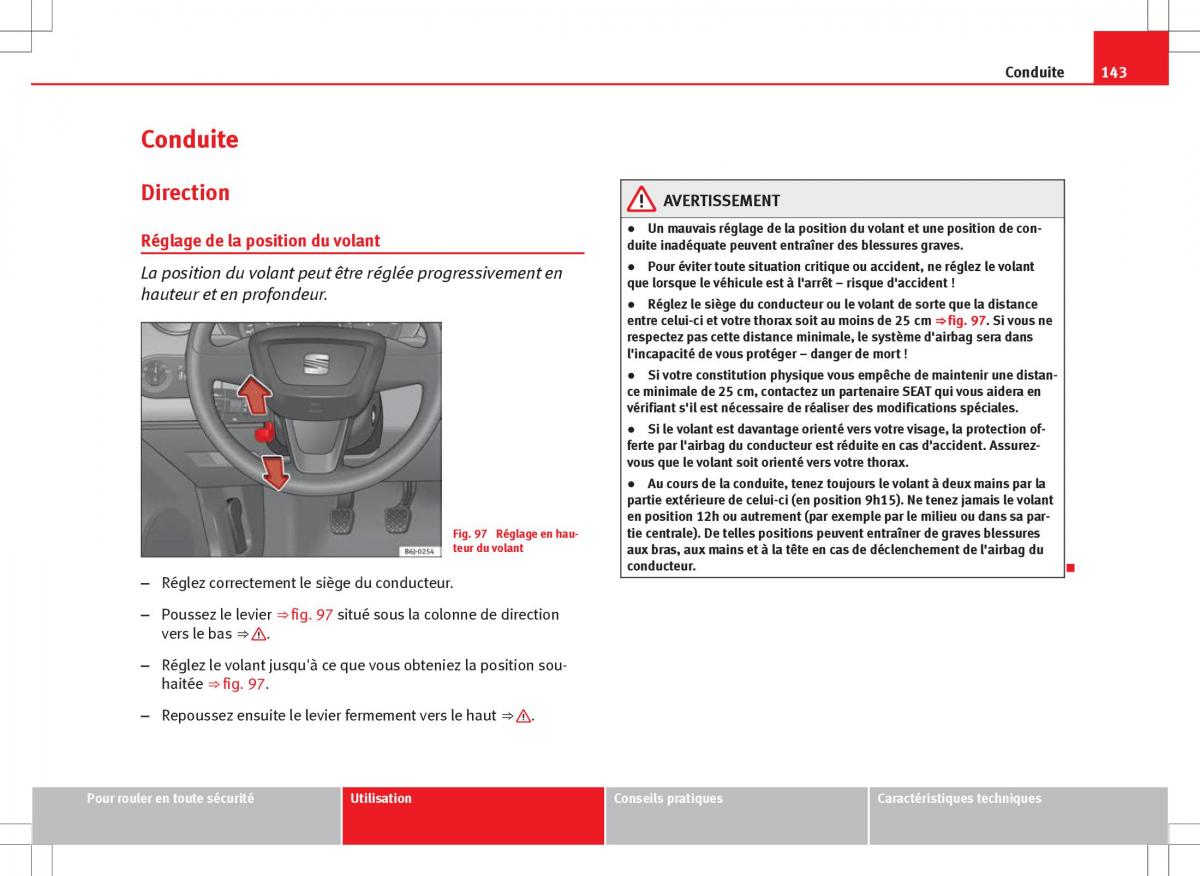 Seat Ibiza IV 4 manuel du proprietaire / page 145