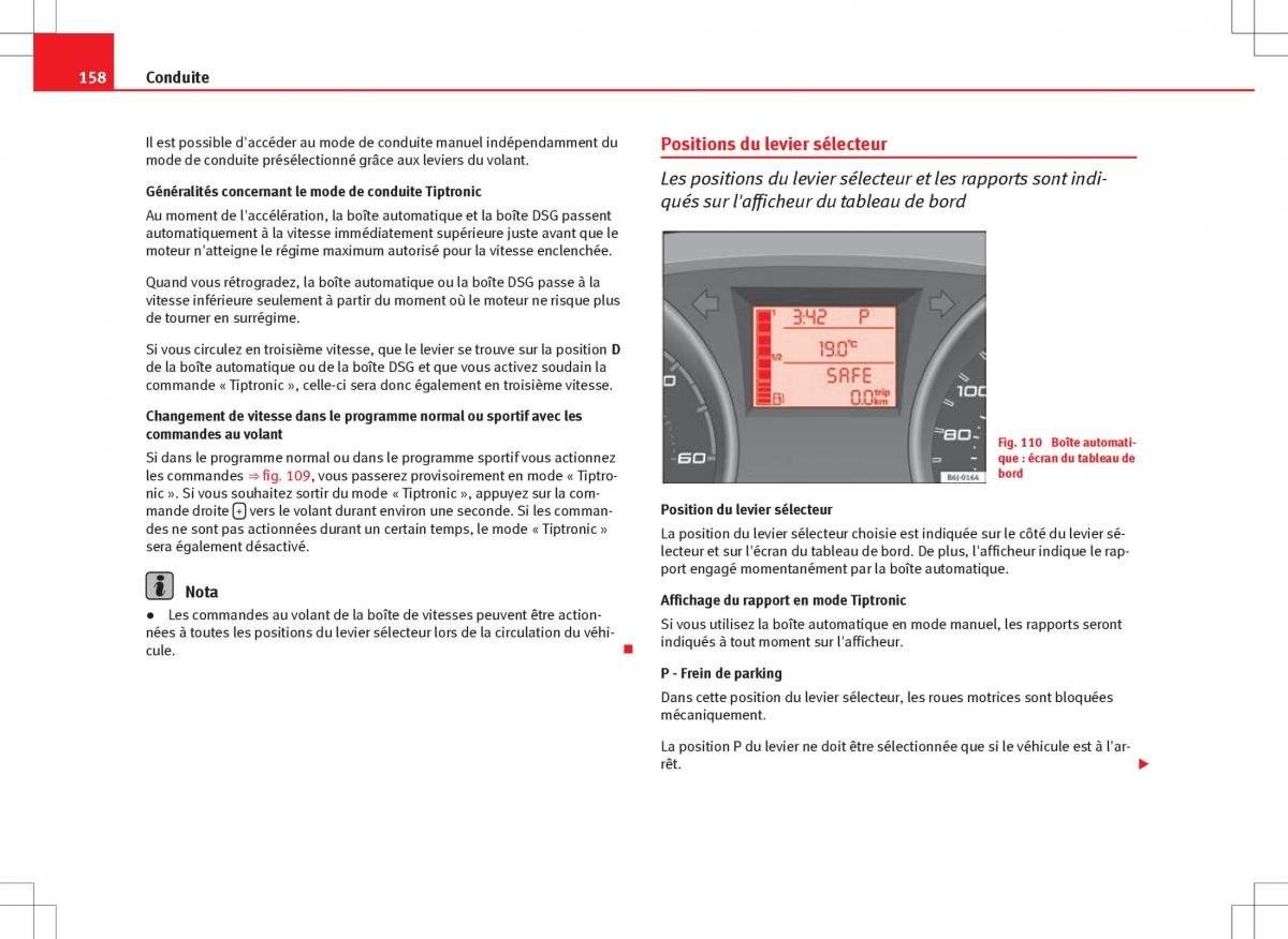 Seat Ibiza IV 4 manuel du proprietaire / page 160