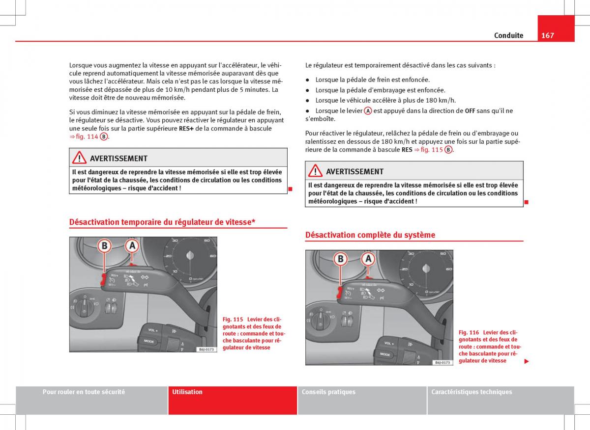 Seat Ibiza IV 4 manuel du proprietaire / page 169