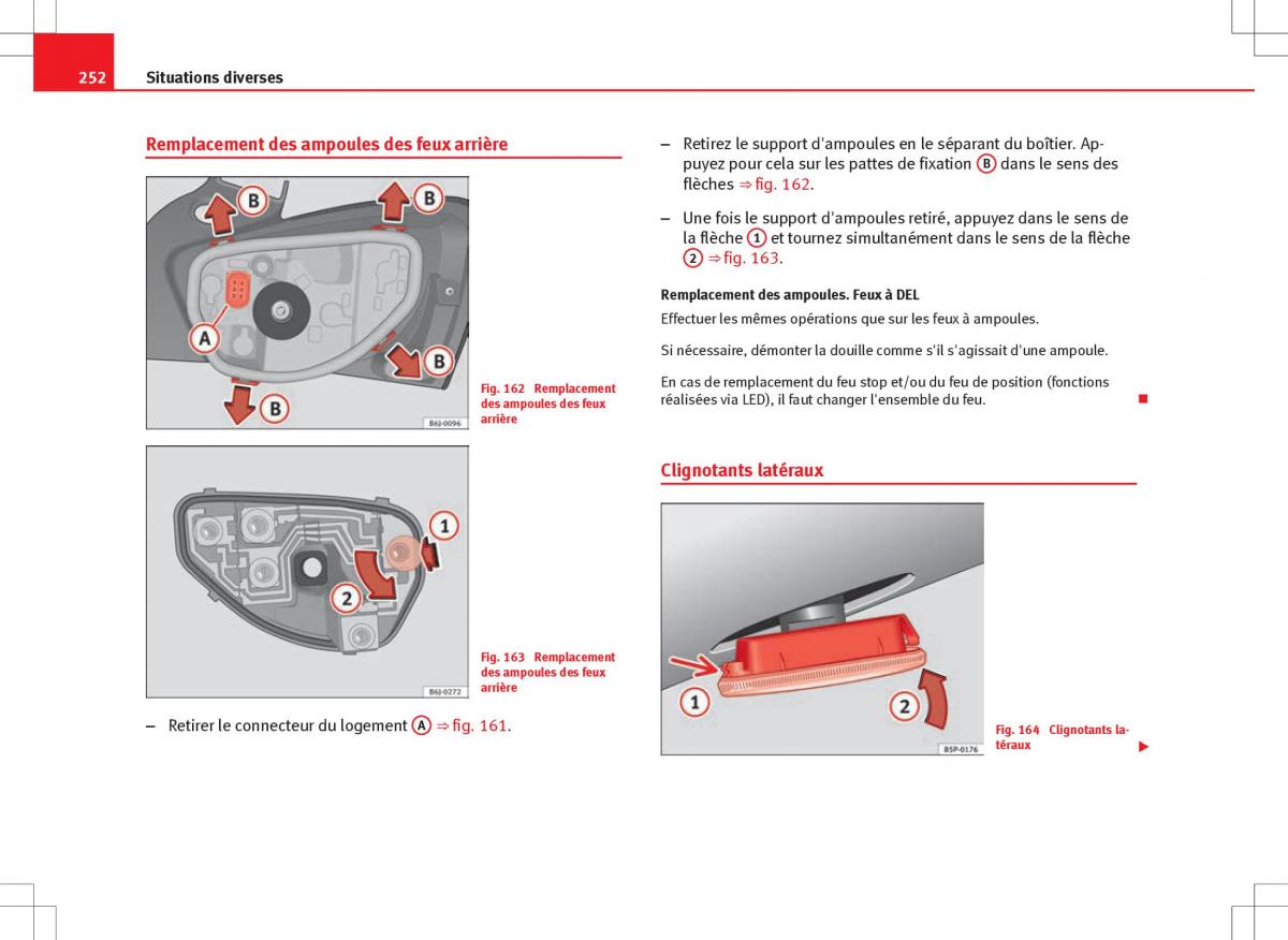 Seat Ibiza IV 4 manuel du proprietaire / page 254