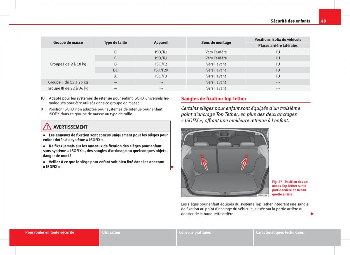 Seat Ibiza IV 4 manuel du proprietaire / page 51