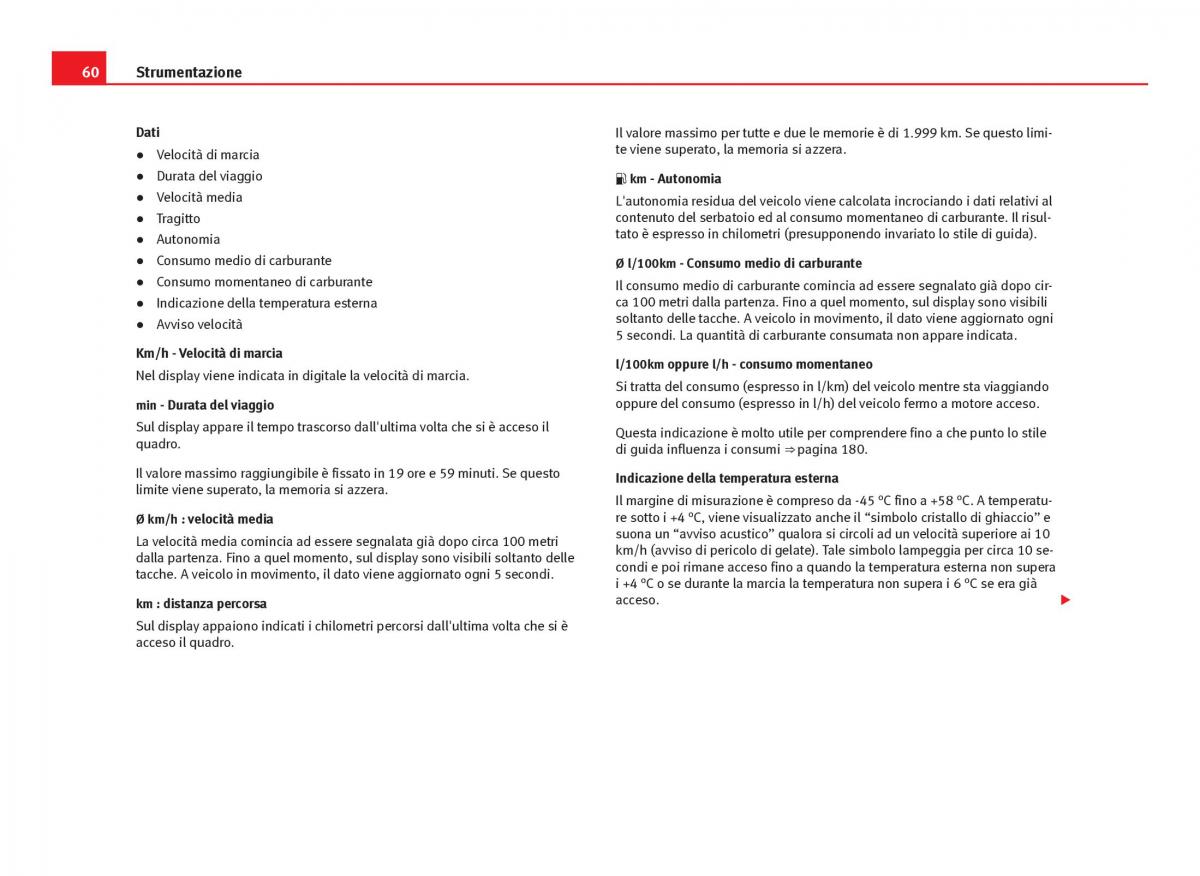 Seat Ibiza IV 4 manuale del proprietario / page 62