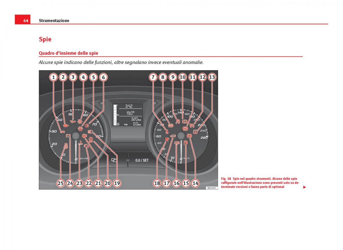 Seat Ibiza IV 4 manuale del proprietario / page 66