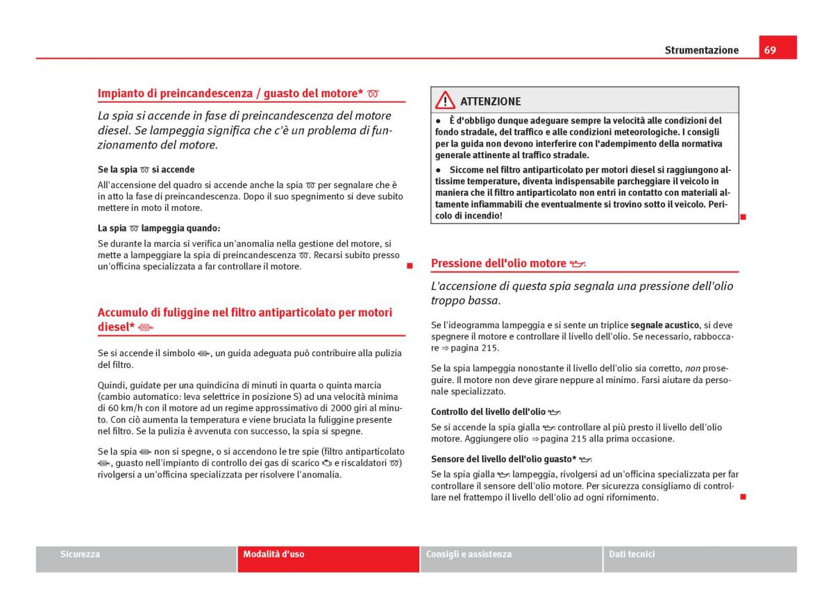 Seat Ibiza IV 4 manuale del proprietario / page 71