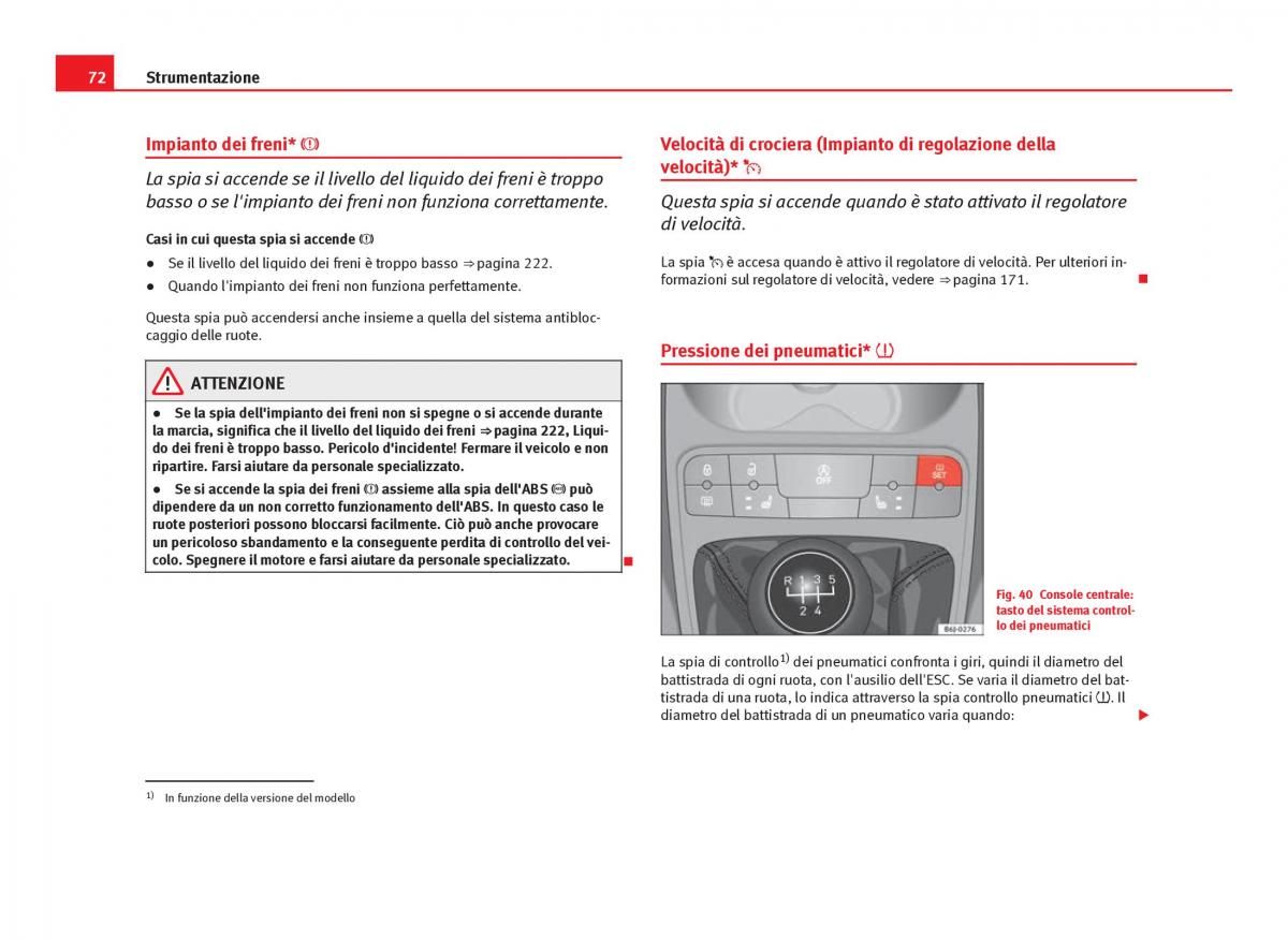 Seat Ibiza IV 4 manuale del proprietario / page 74