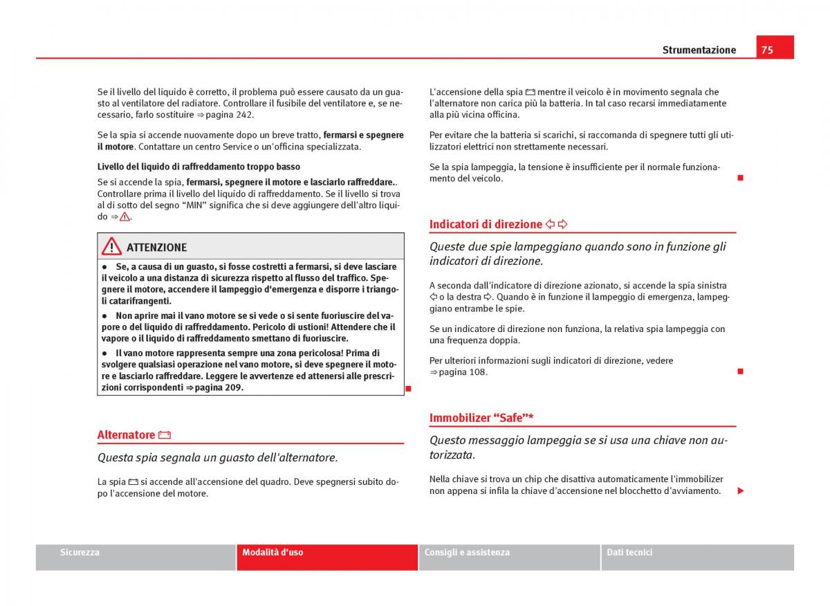 Seat Ibiza IV 4 manuale del proprietario / page 77