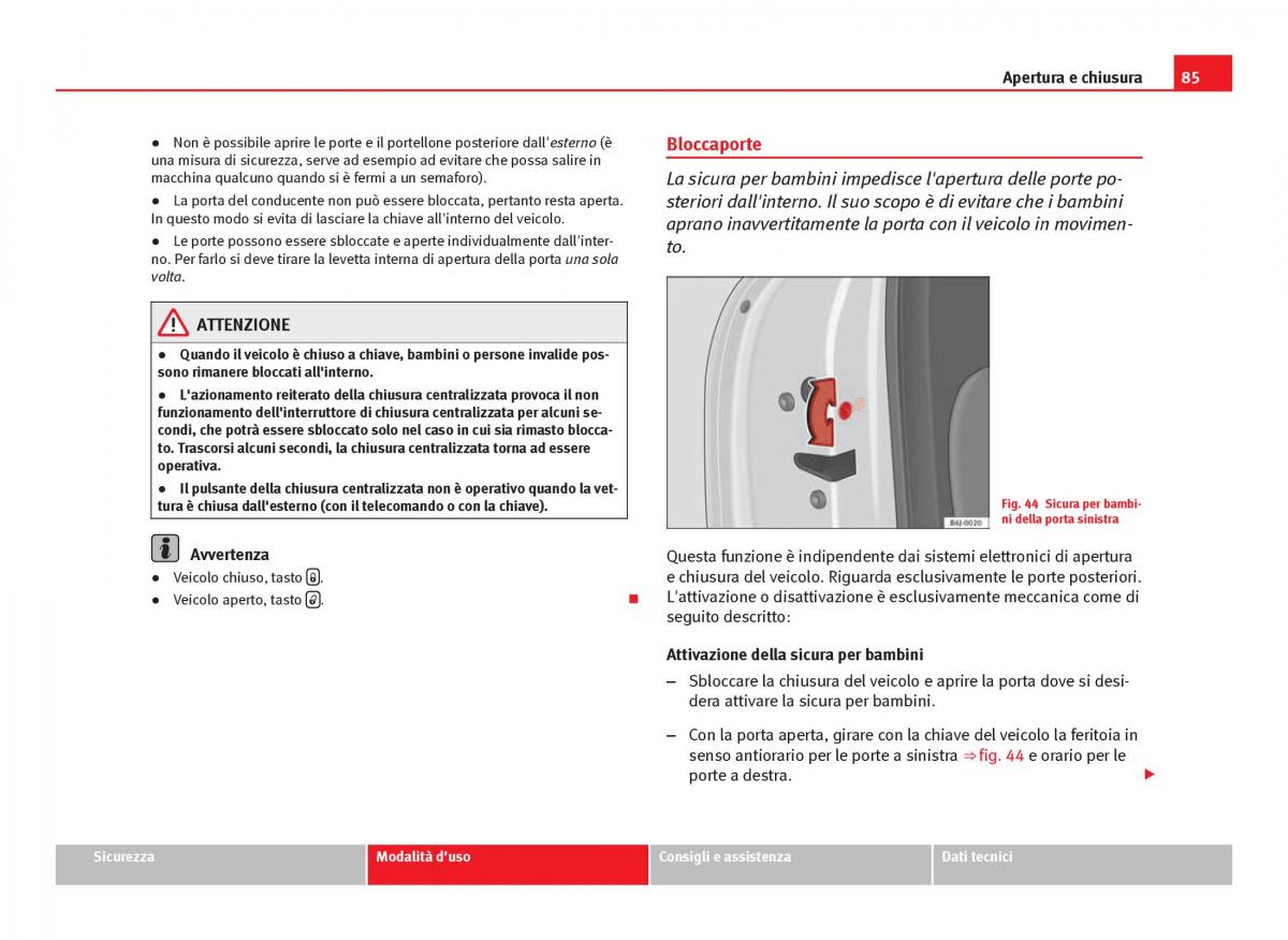 Seat Ibiza IV 4 manuale del proprietario / page 87