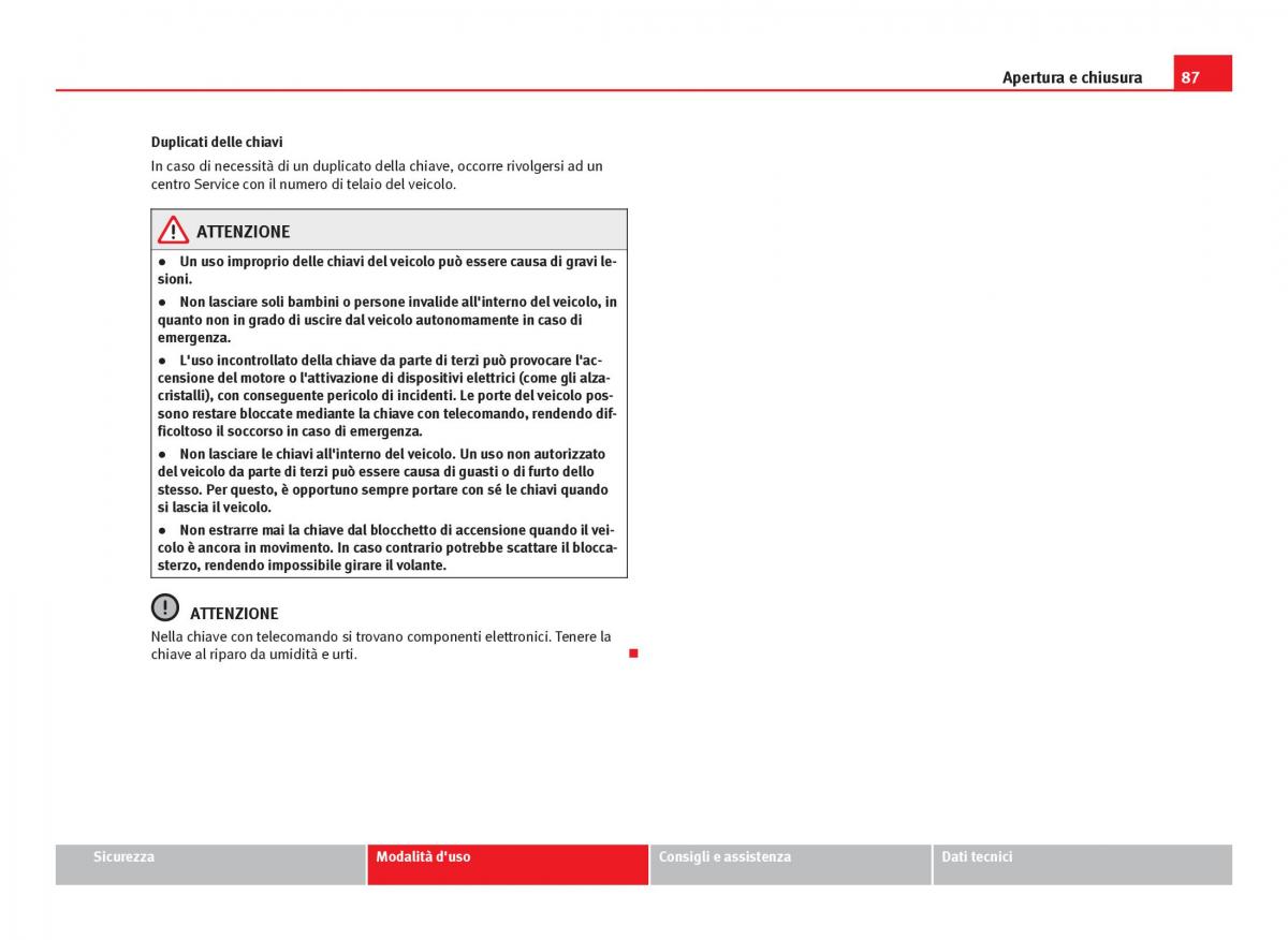 Seat Ibiza IV 4 manuale del proprietario / page 89