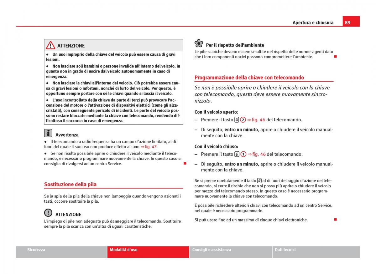 Seat Ibiza IV 4 manuale del proprietario / page 91