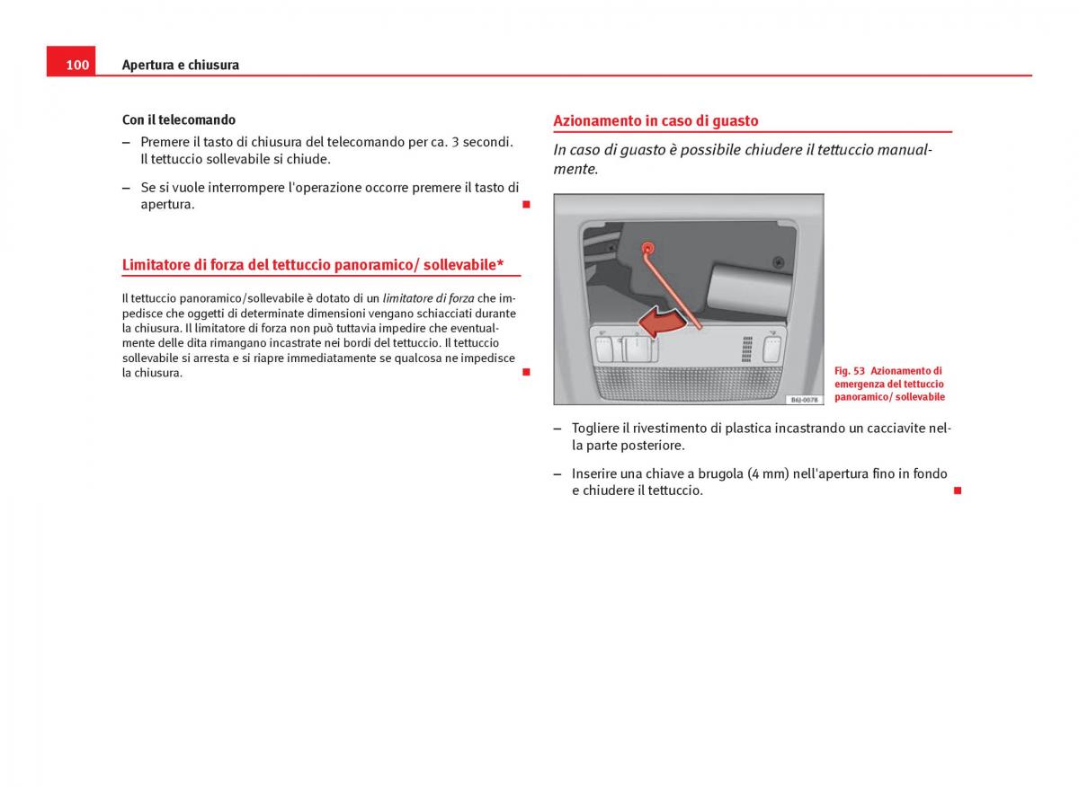 Seat Ibiza IV 4 manuale del proprietario / page 102