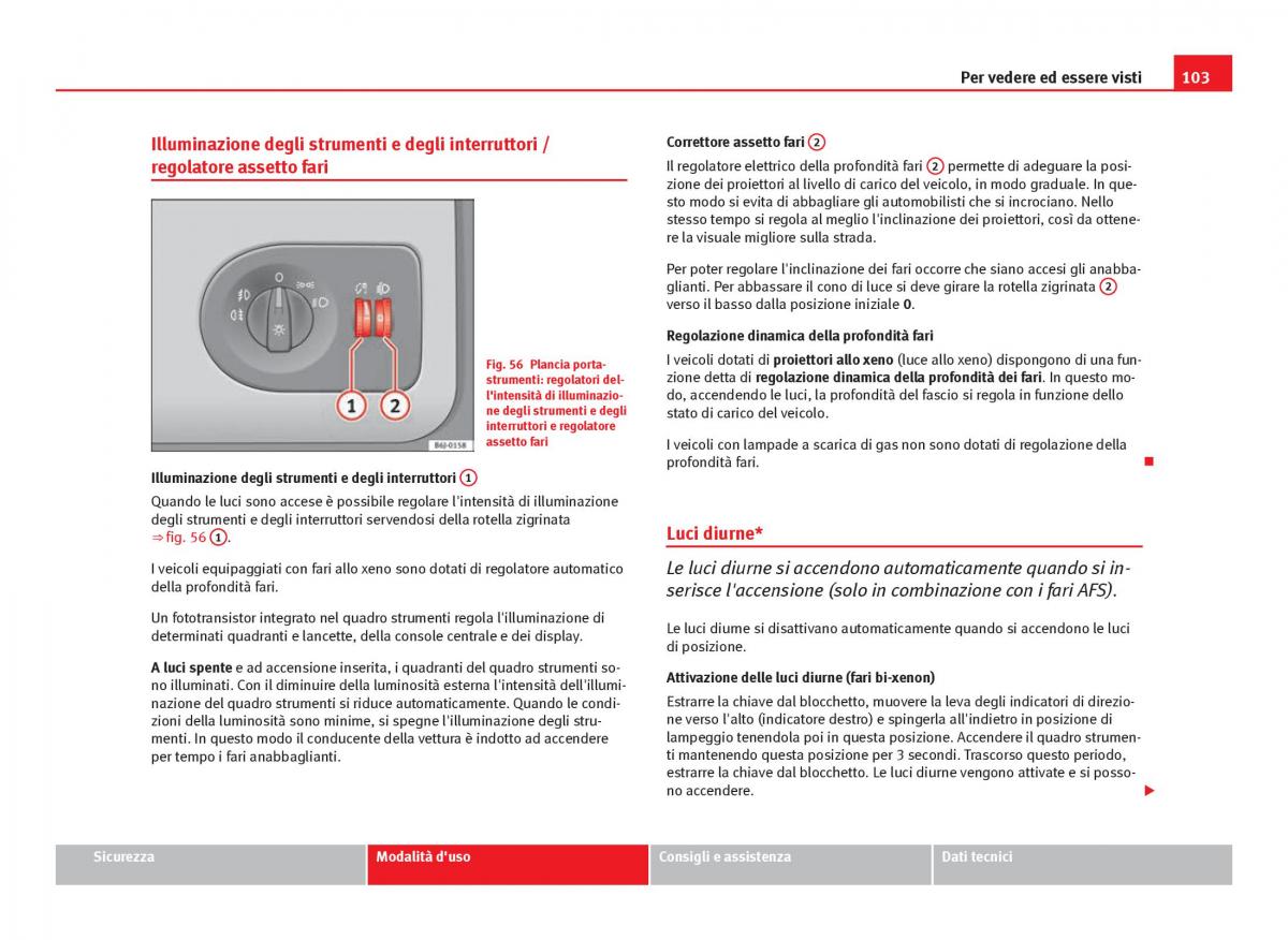 Seat Ibiza IV 4 manuale del proprietario / page 105