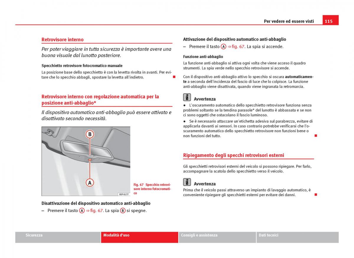 Seat Ibiza IV 4 manuale del proprietario / page 117