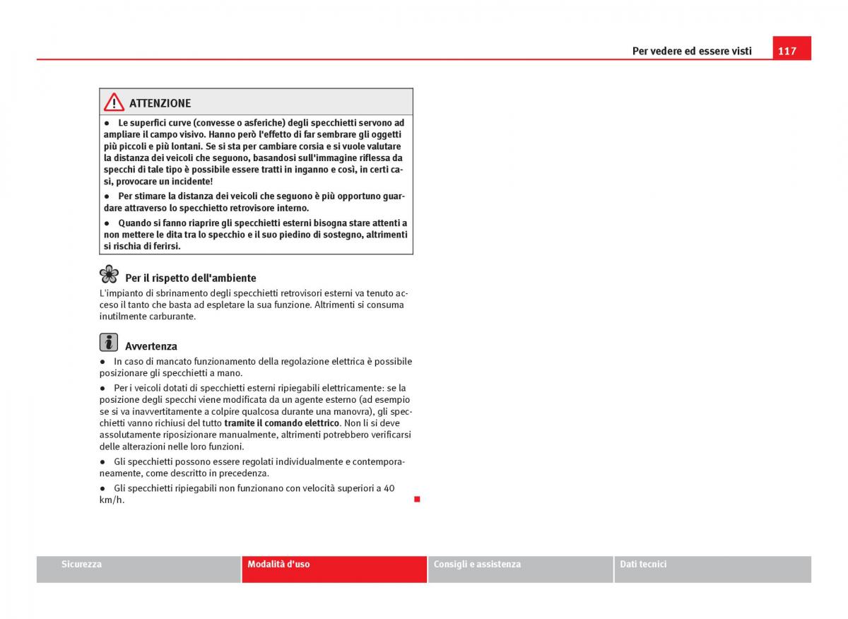 Seat Ibiza IV 4 manuale del proprietario / page 119