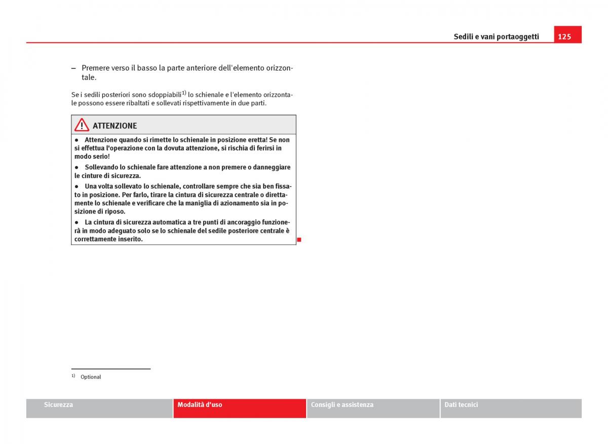 Seat Ibiza IV 4 manuale del proprietario / page 127