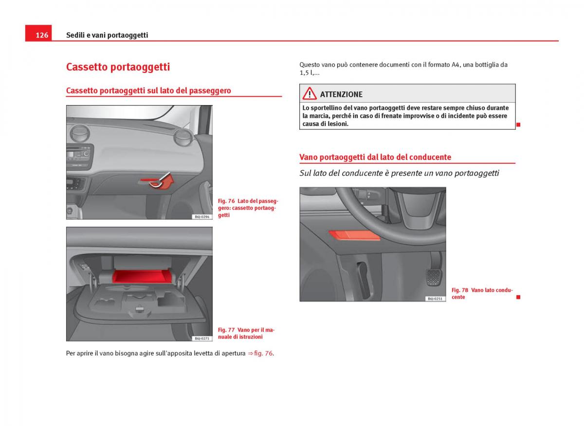 Seat Ibiza IV 4 manuale del proprietario / page 128