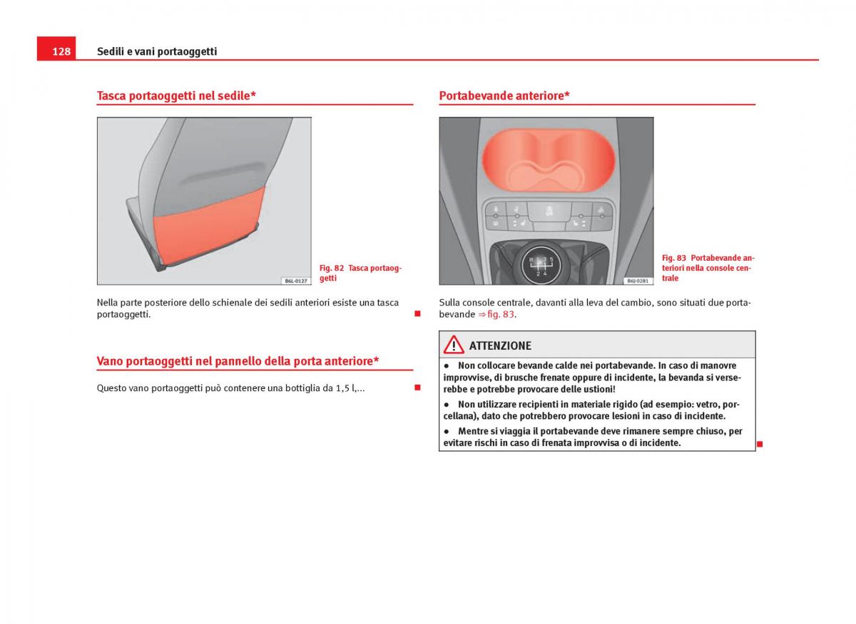 Seat Ibiza IV 4 manuale del proprietario / page 130