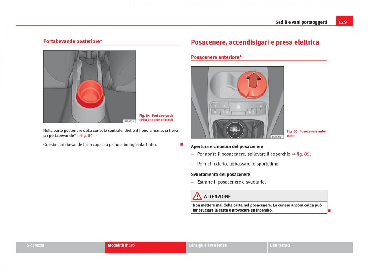 Seat Ibiza IV 4 manuale del proprietario / page 131