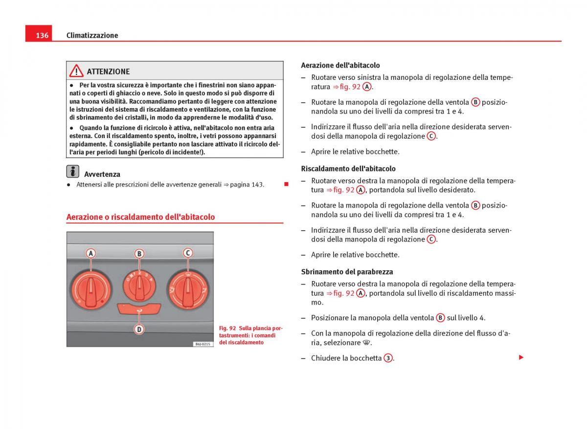 Seat Ibiza IV 4 manuale del proprietario / page 138