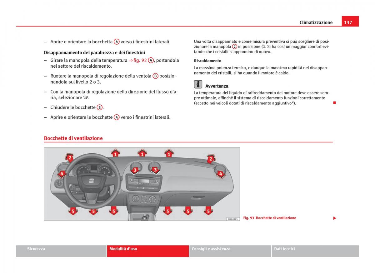 Seat Ibiza IV 4 manuale del proprietario / page 139