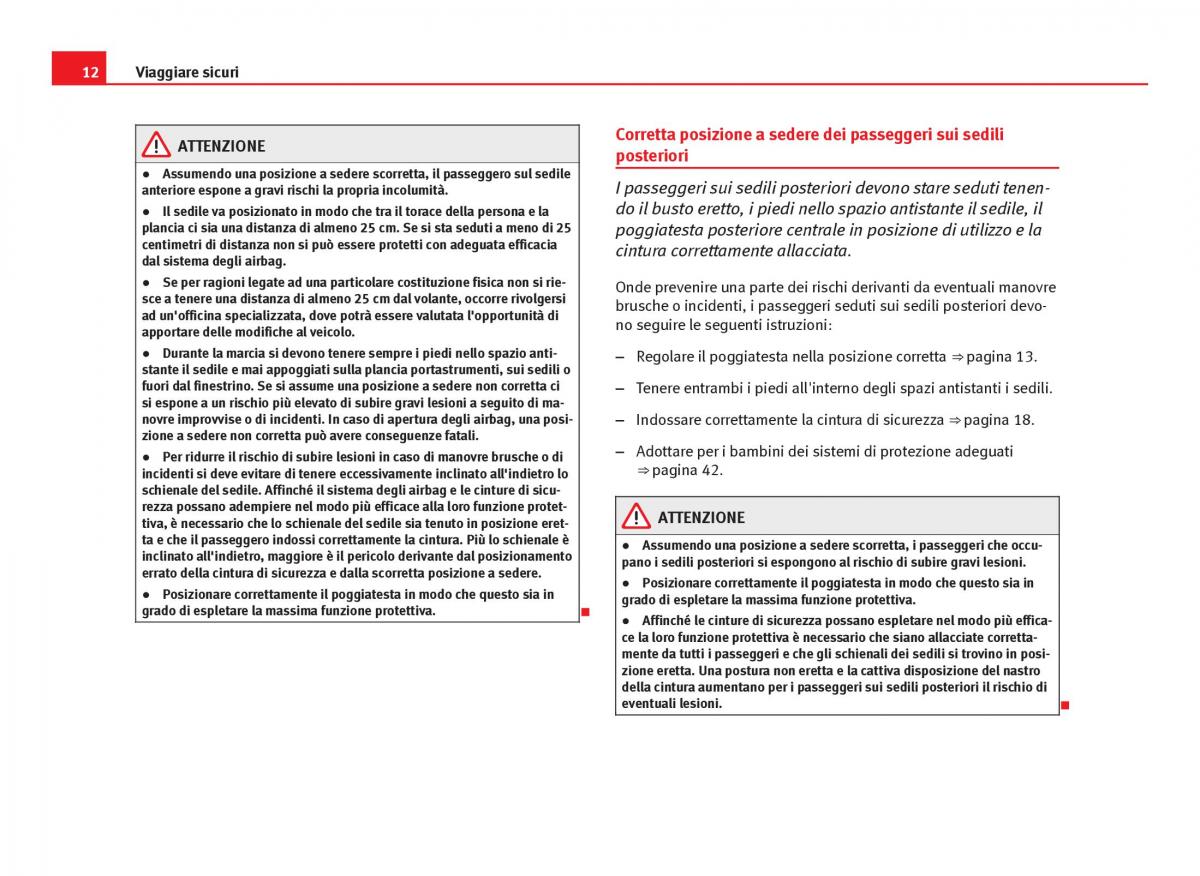 Seat Ibiza IV 4 manuale del proprietario / page 14