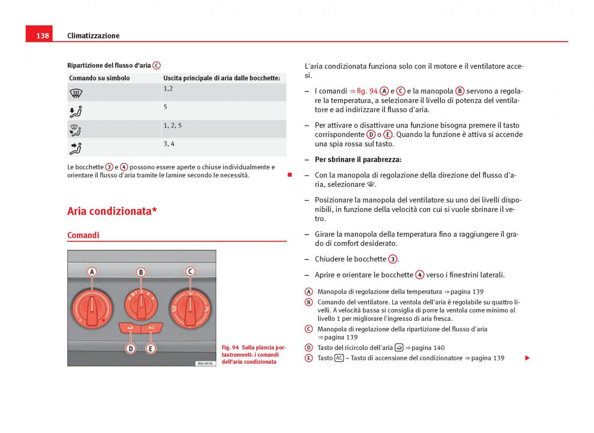 Seat Ibiza IV 4 manuale del proprietario / page 140