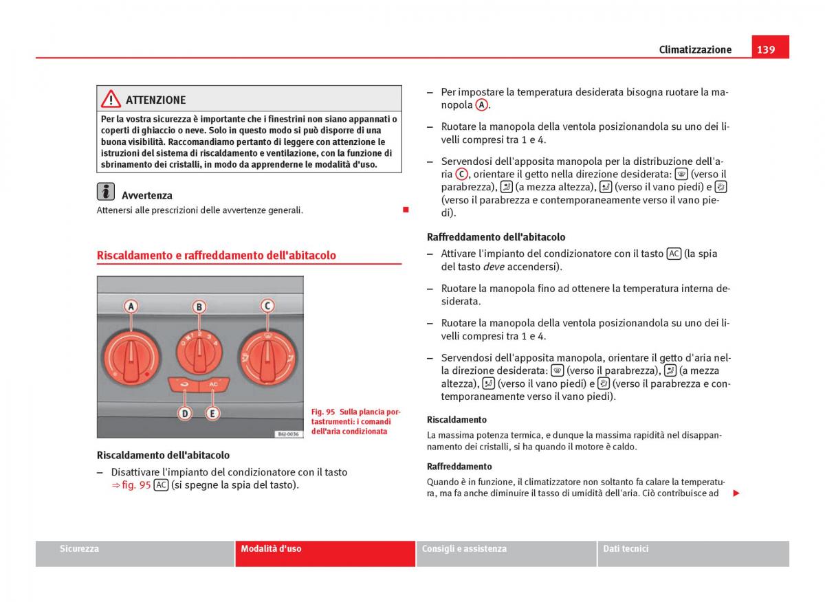 Seat Ibiza IV 4 manuale del proprietario / page 141