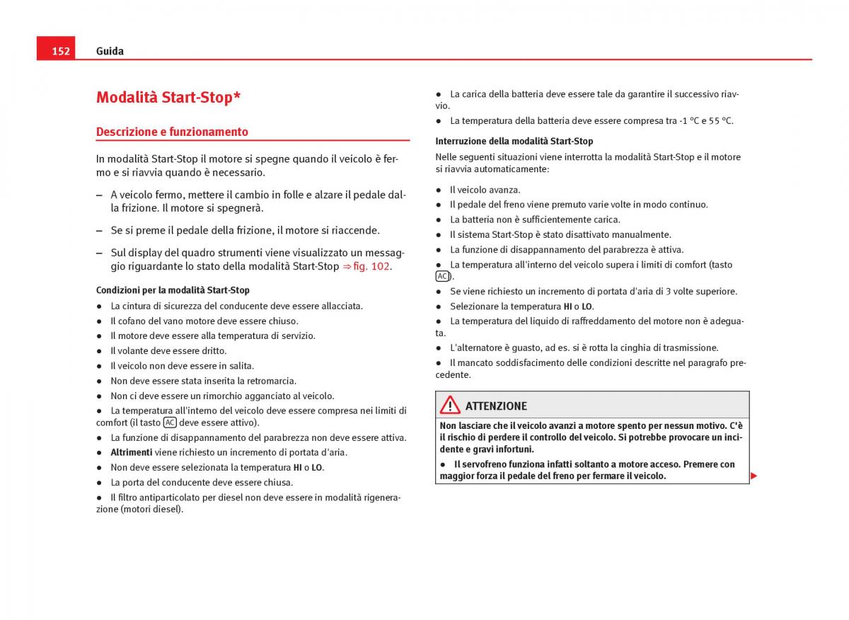 Seat Ibiza IV 4 manuale del proprietario / page 154