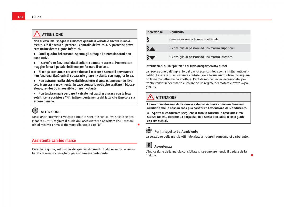 Seat Ibiza IV 4 manuale del proprietario / page 164