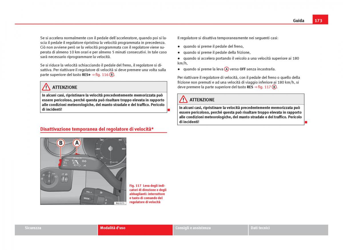 Seat Ibiza IV 4 manuale del proprietario / page 175