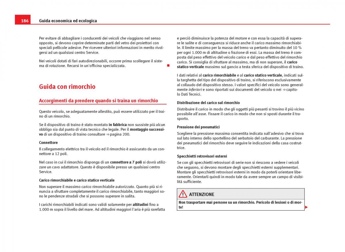 Seat Ibiza IV 4 manuale del proprietario / page 188