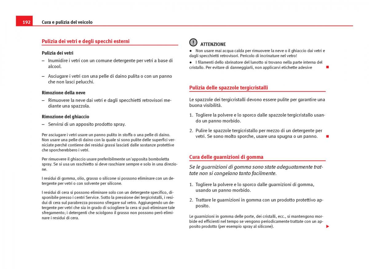 Seat Ibiza IV 4 manuale del proprietario / page 194