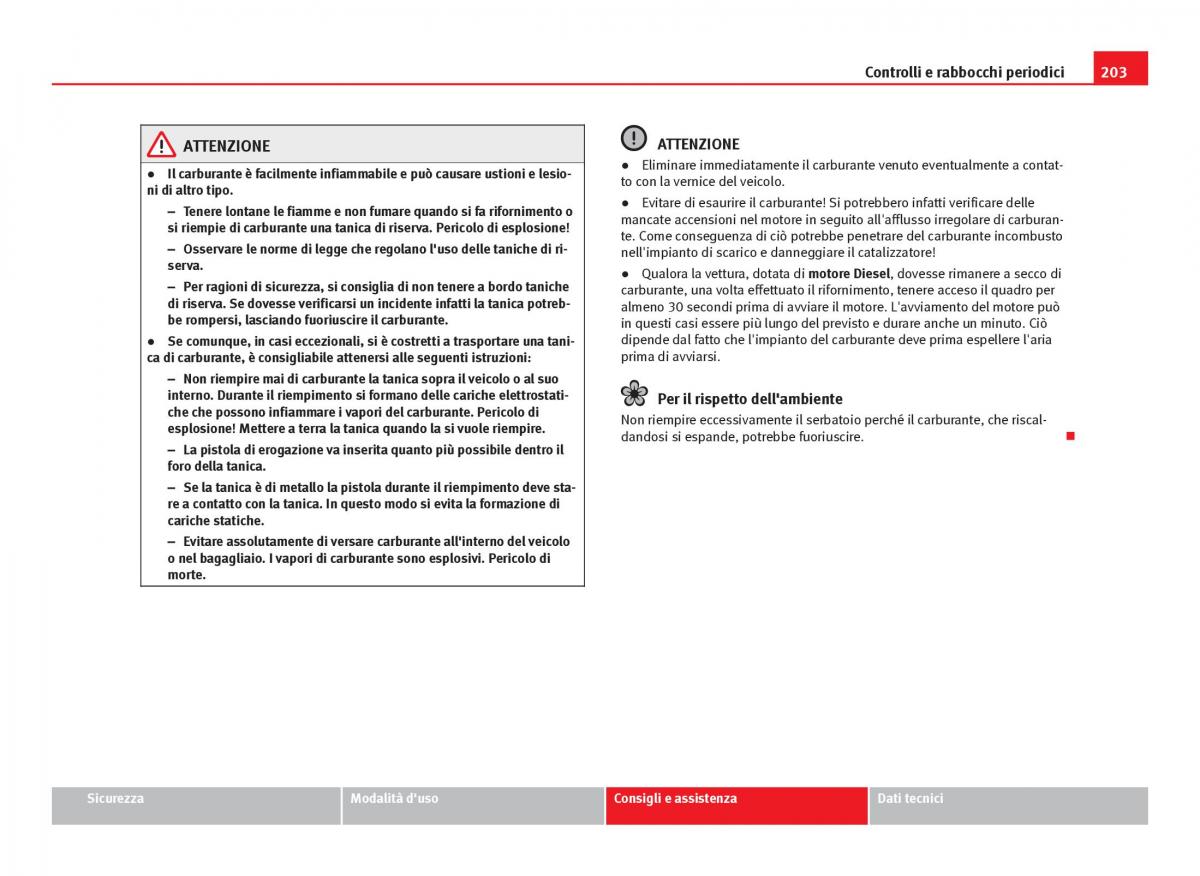 Seat Ibiza IV 4 manuale del proprietario / page 205