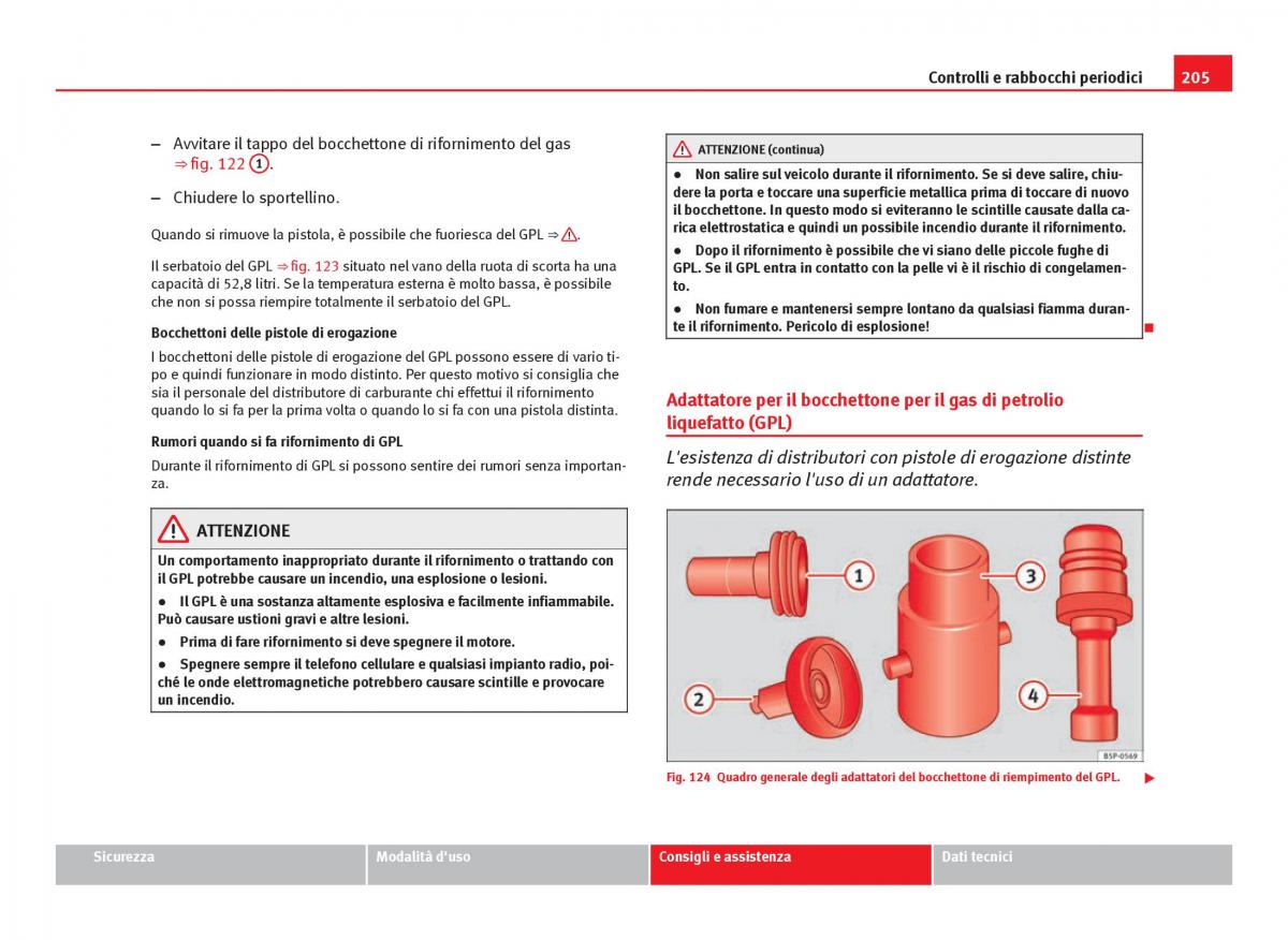 Seat Ibiza IV 4 manuale del proprietario / page 207