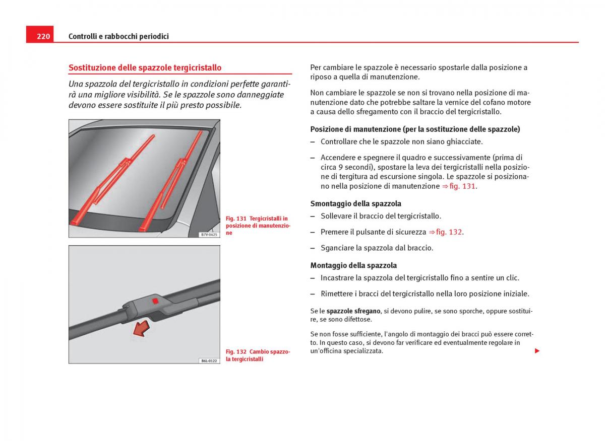 Seat Ibiza IV 4 manuale del proprietario / page 222