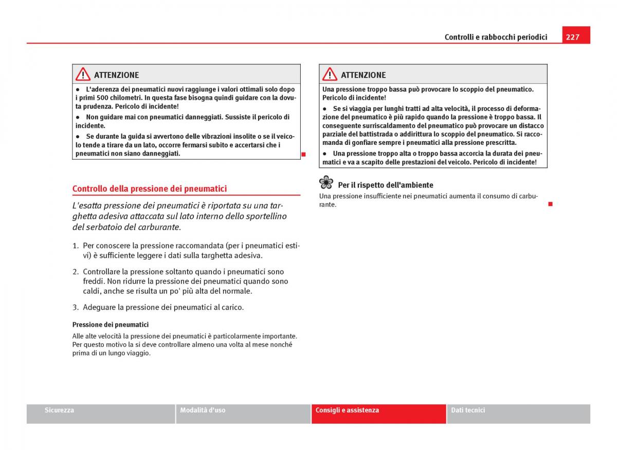 Seat Ibiza IV 4 manuale del proprietario / page 229