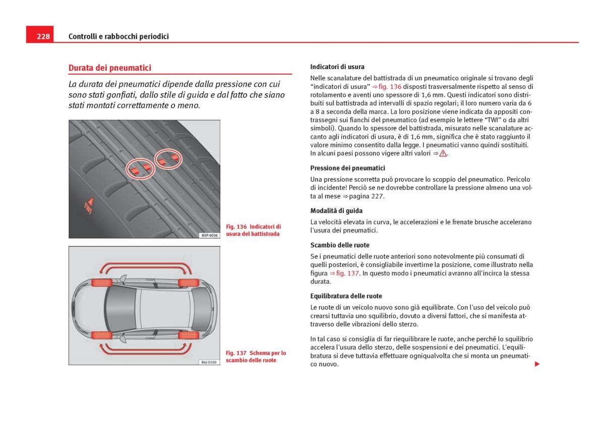 Seat Ibiza IV 4 manuale del proprietario / page 230