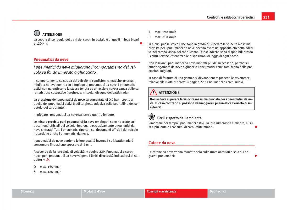 Seat Ibiza IV 4 manuale del proprietario / page 233