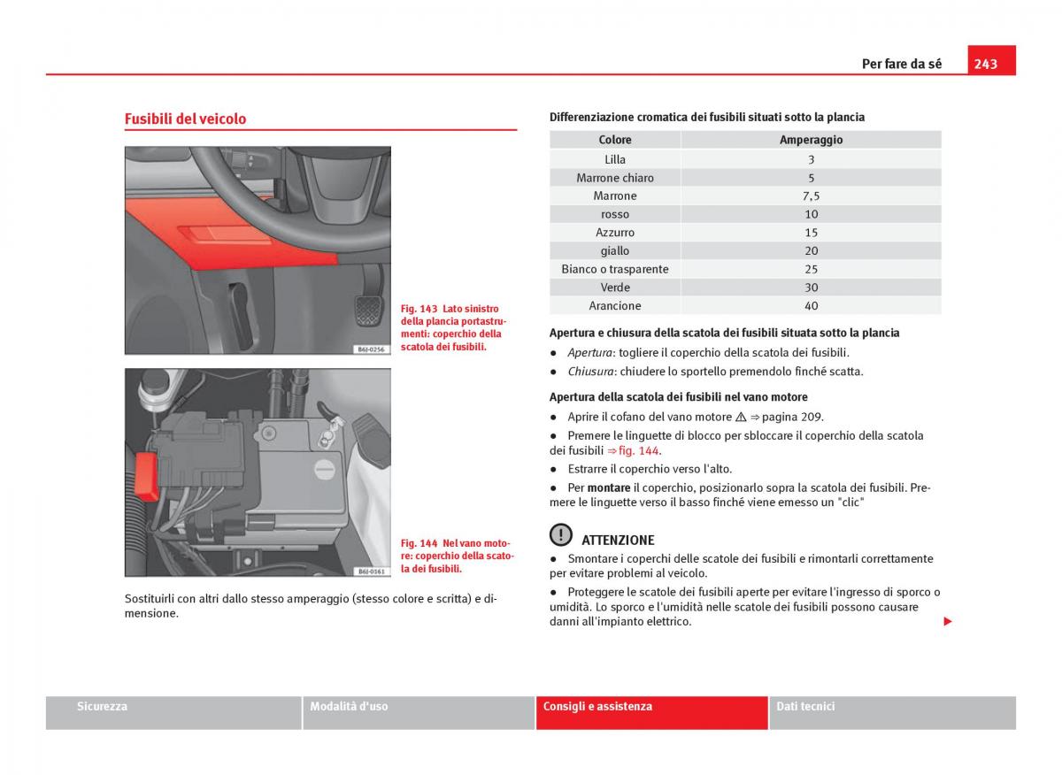 Seat Ibiza IV 4 manuale del proprietario / page 245