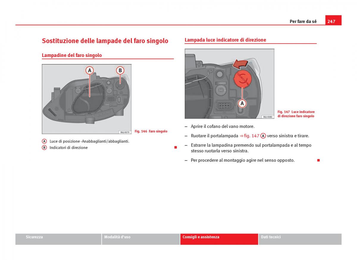 Seat Ibiza IV 4 manuale del proprietario / page 249